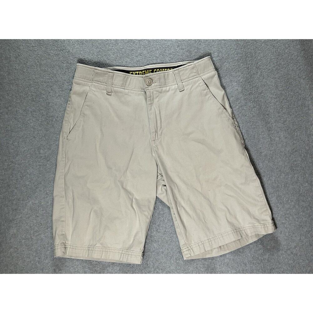 Lee Shorts Mens W30 Extreme Comfort Stretch Khaki Hiking Fishing Stretch Chino